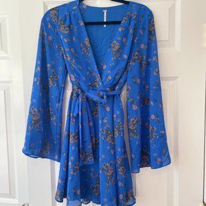Free People Bell Sleeve Mini Dress